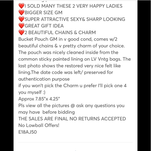 💙AUTH LV POCHETTE GM FAB 7.80”L 💙 - Picture 13 of 13